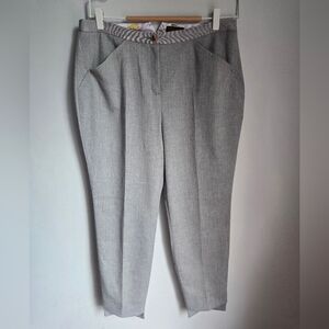 New TED BAKER Daizit Stitch Detail Cropped Trousers
